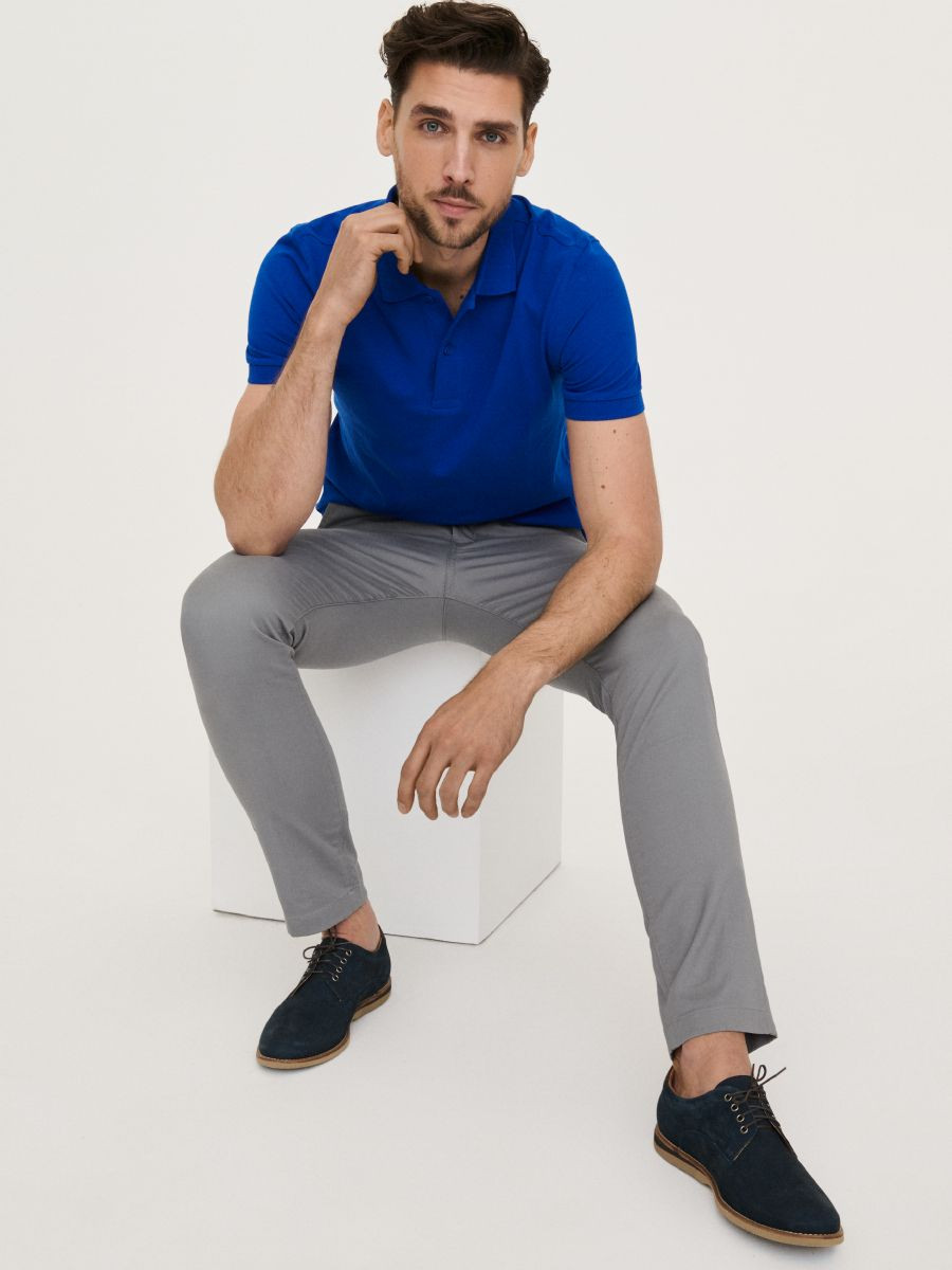 Granatowe póbuty mskie