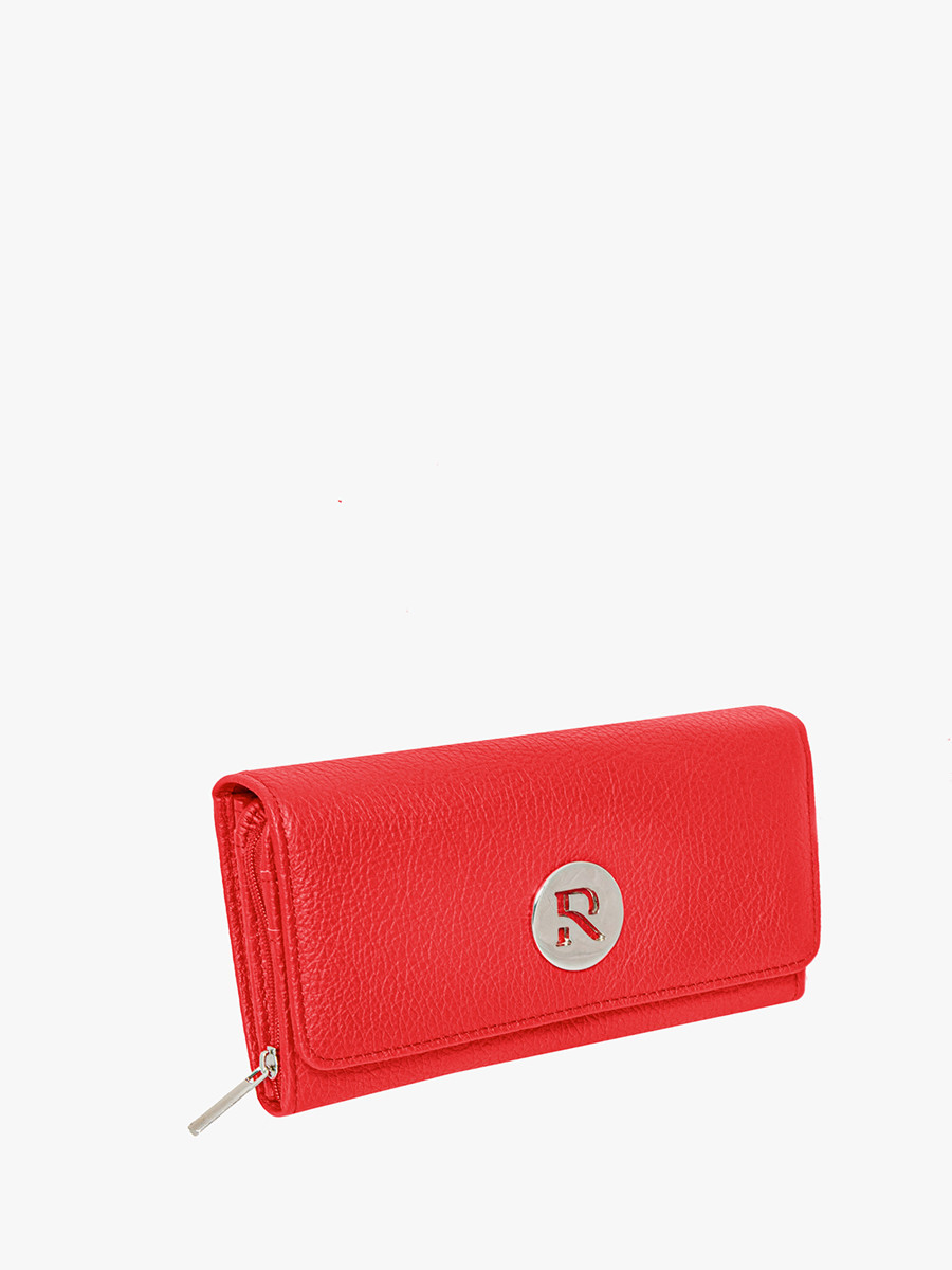Czerwony portfel damski