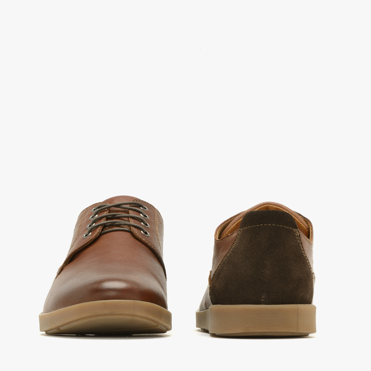 Brzowe póbuty z ozdobn cholewk