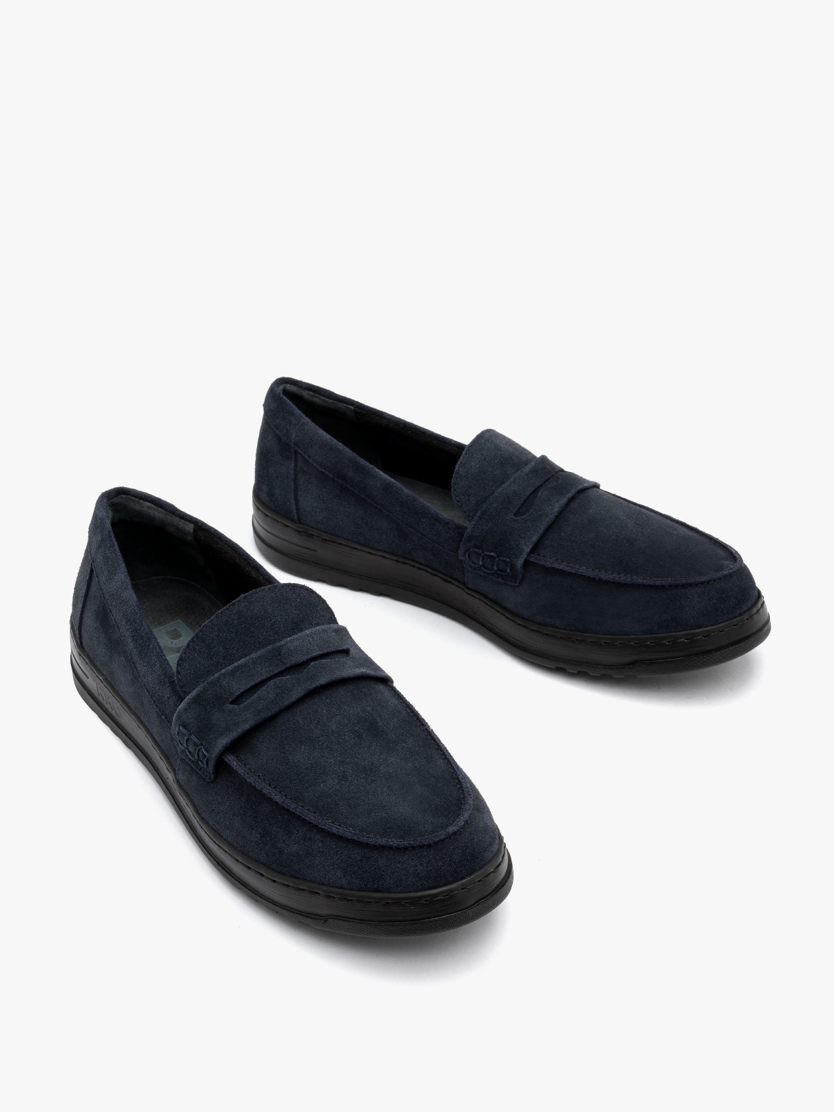Granatowe mokasyny mski