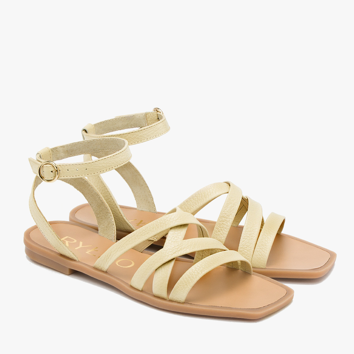 Waniliowe sanday na paskiej podeszwie