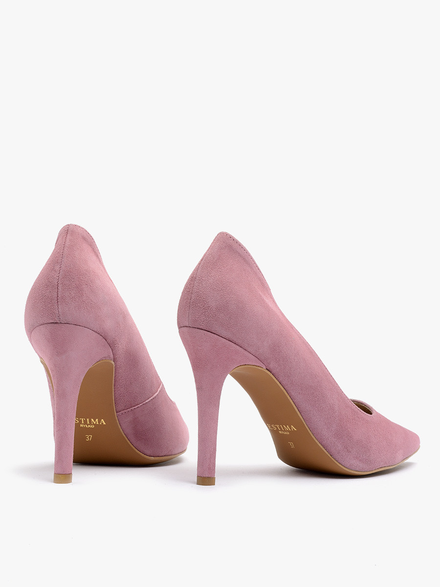 Róowe czóenka na wysokiej szpilce