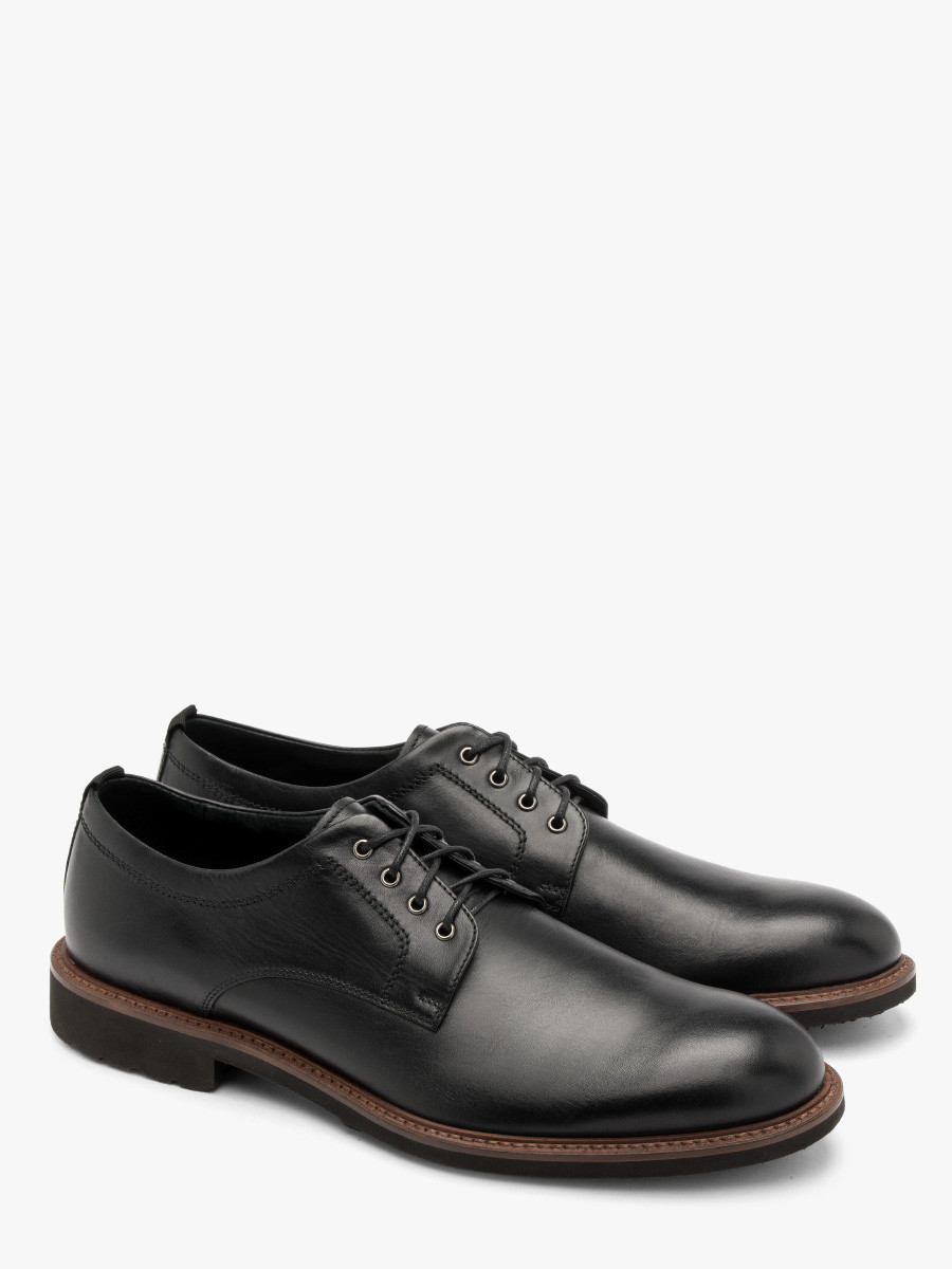 Czarny póbut mski na lekkim spodzie