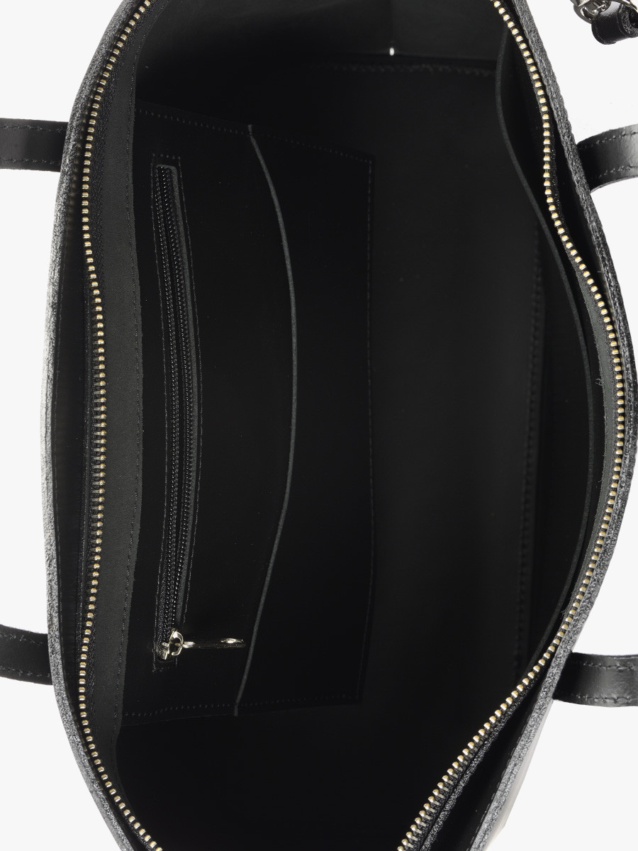 Czarna pojemna torebka