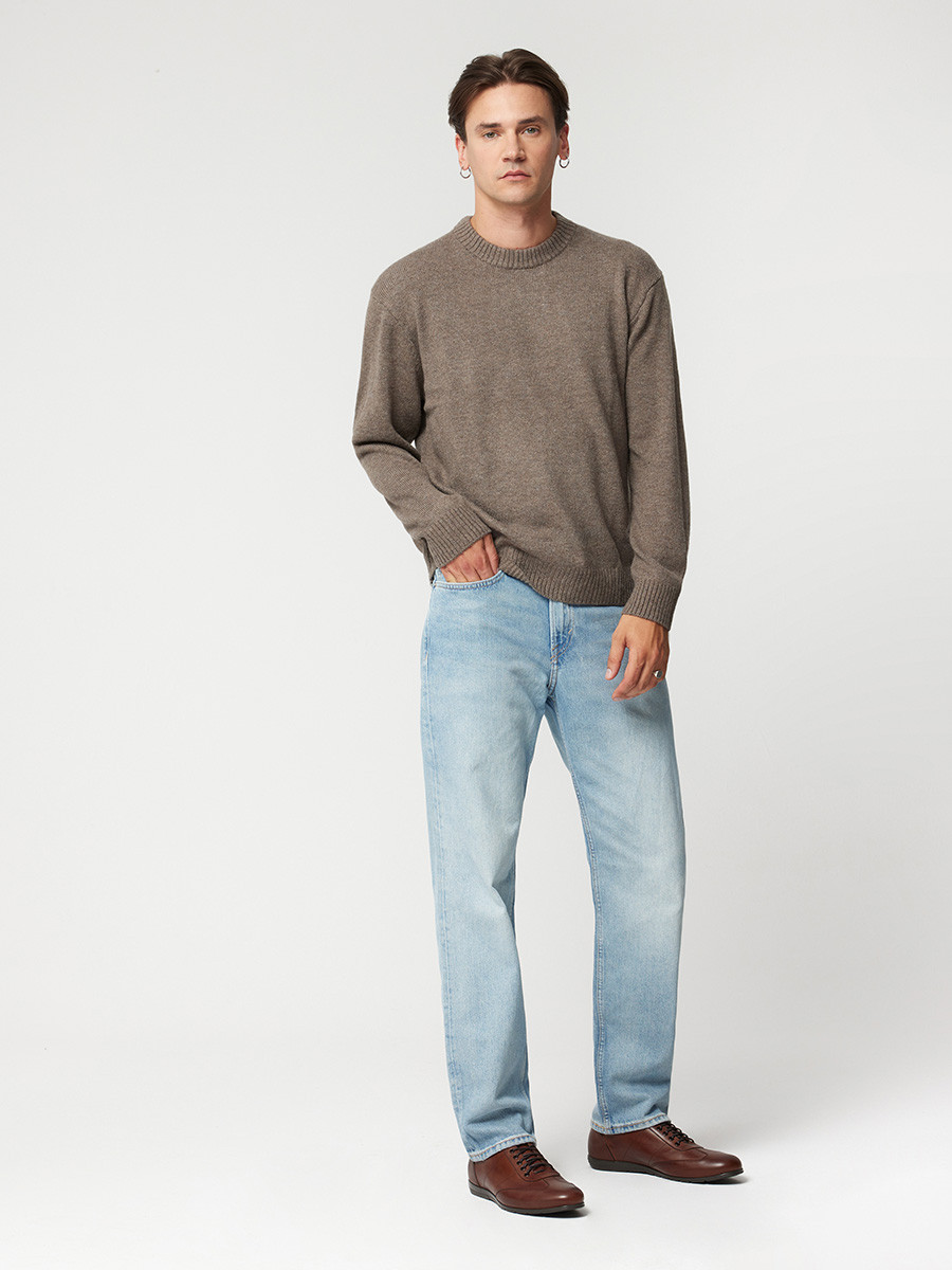 Brzowe póbuty mskie