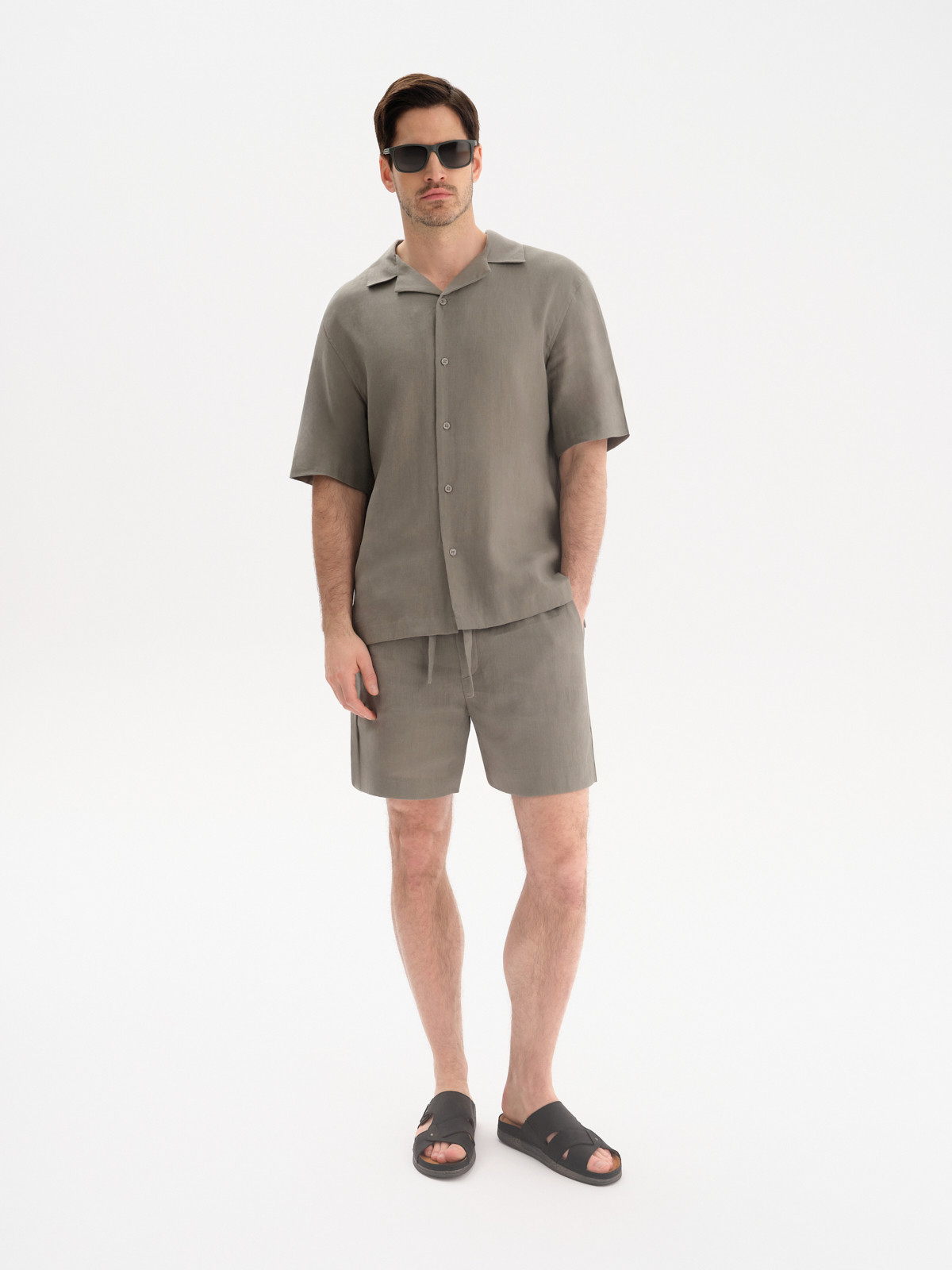 Czarne klapki mskie z ozdobn cholewk