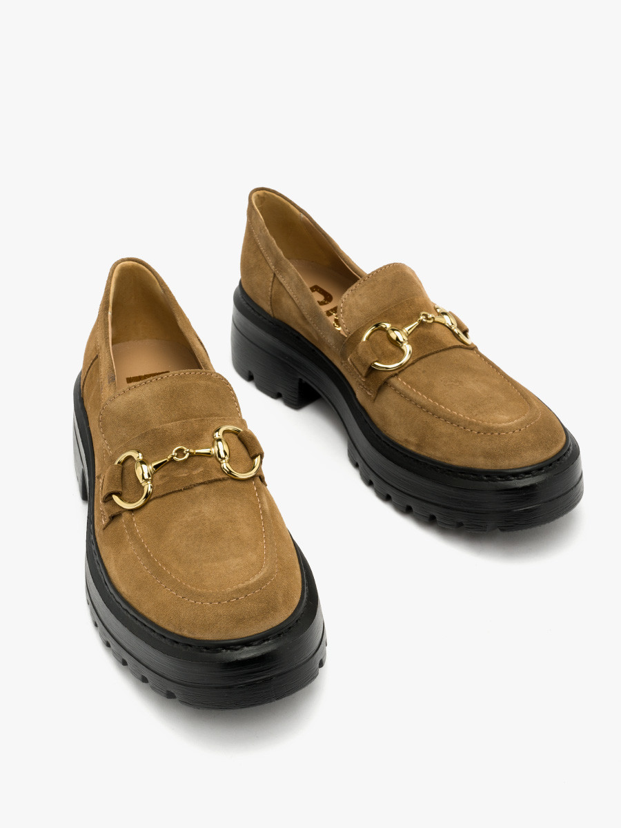 Beowe mokasyny ze zot ozdob