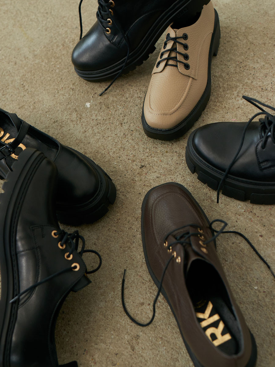 Brzowe póbuty na lekkiej podeszwie