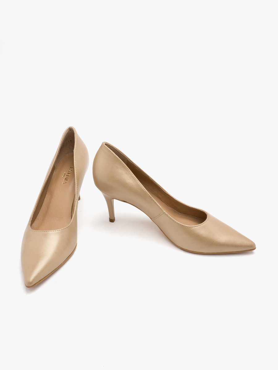 Platynowe skórzane czóenko