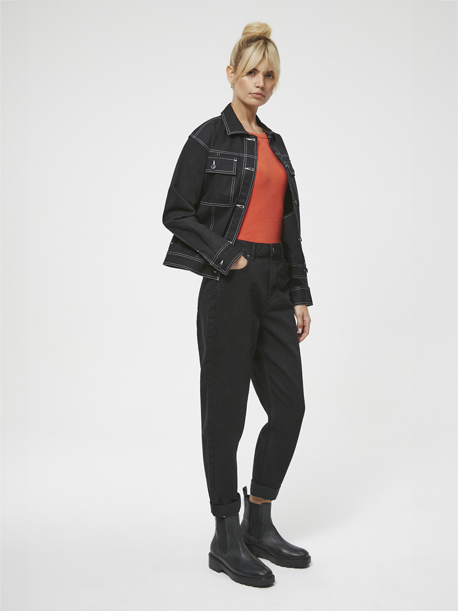 Czarne sztyblety damskie