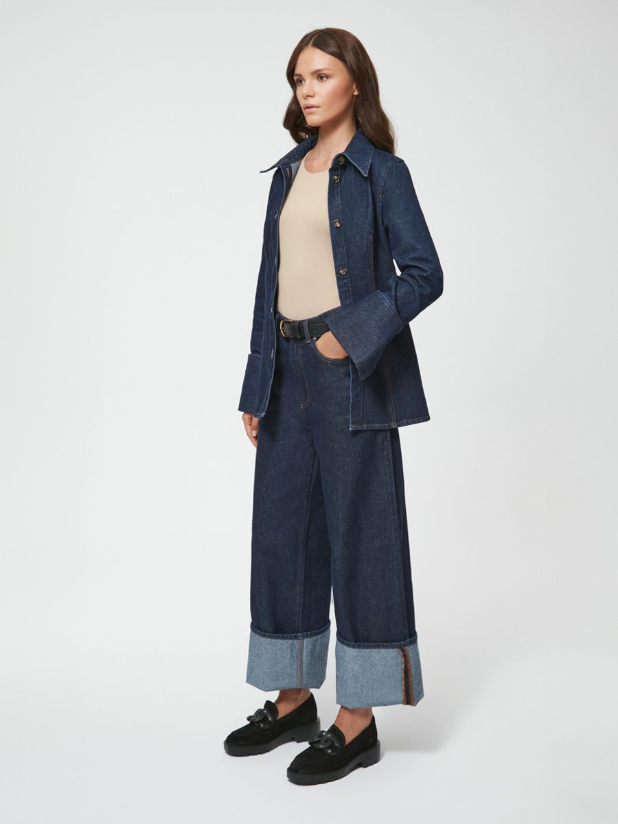 Czarne mokasyny z ozdob