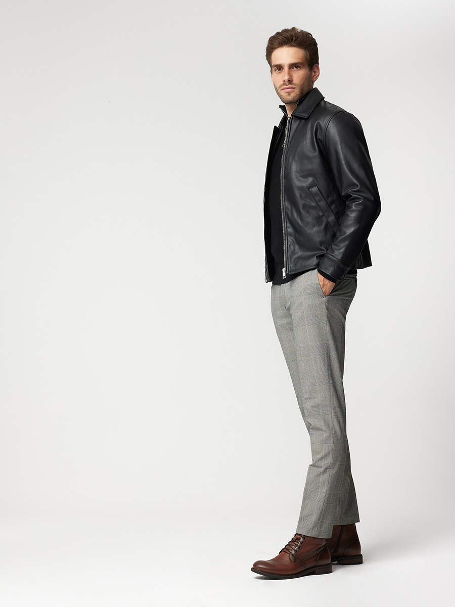 Ciemnobrzowy trzewik mski