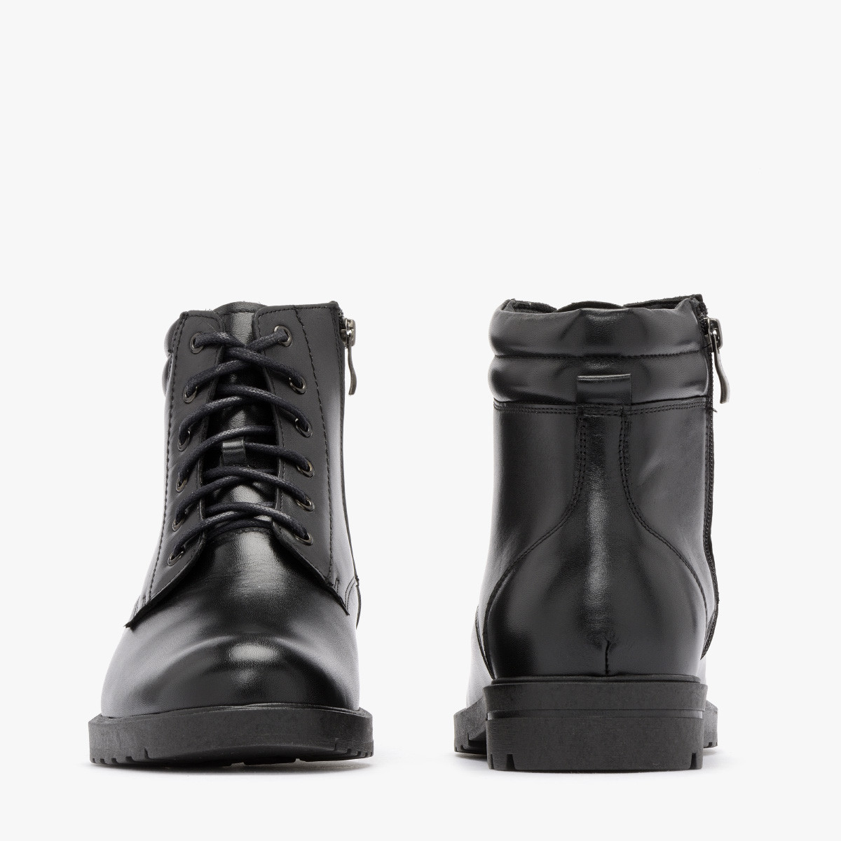 Czarne trzewiki mskie