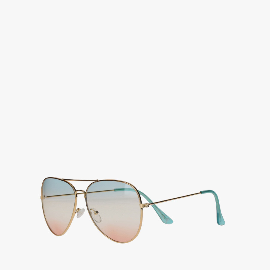 Okulary przeciwsoneczne typu pilotki z kolorowymi szkami