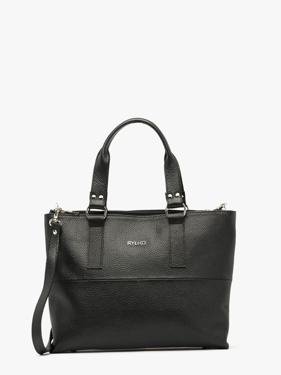 Czarna pakowna torebka