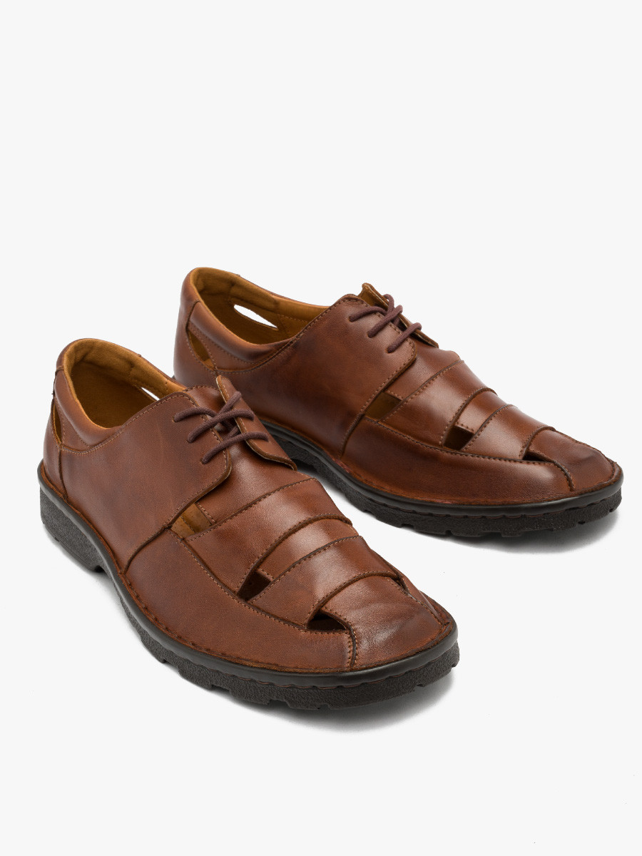 Brzowe póbuty mskie