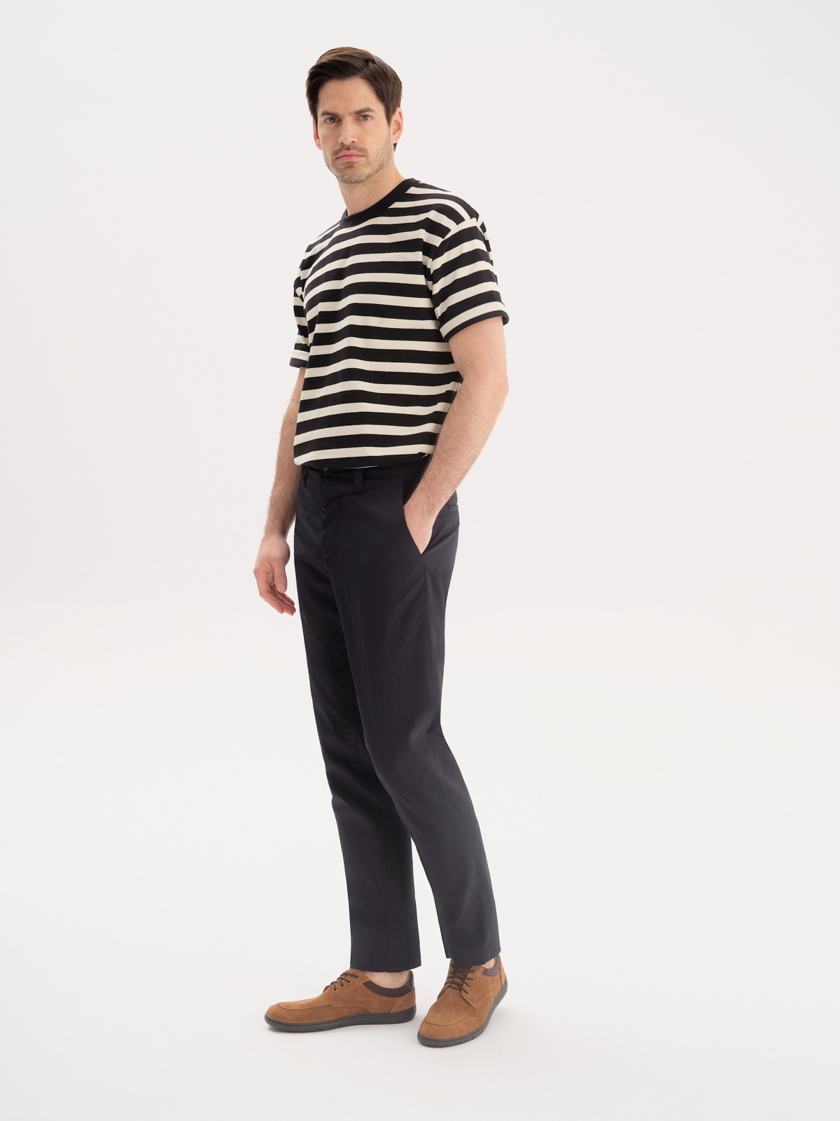 Brzowe póbuty mskie