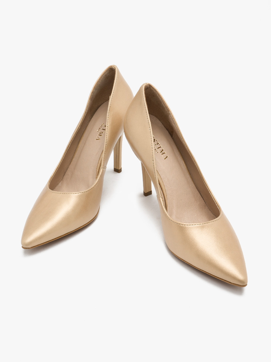 Zote czóenka na wysokim obcasie