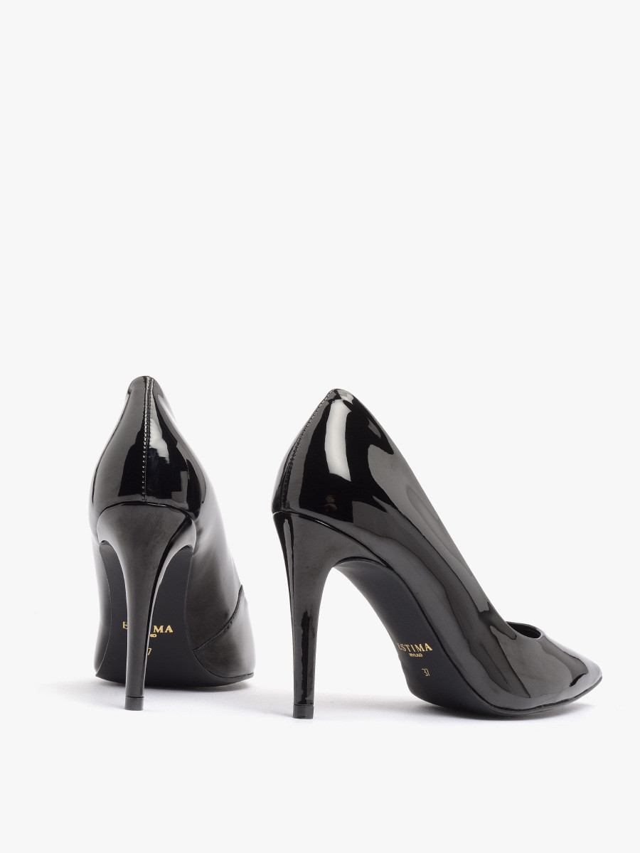 Czarne czóenka na wysokiej szpilce