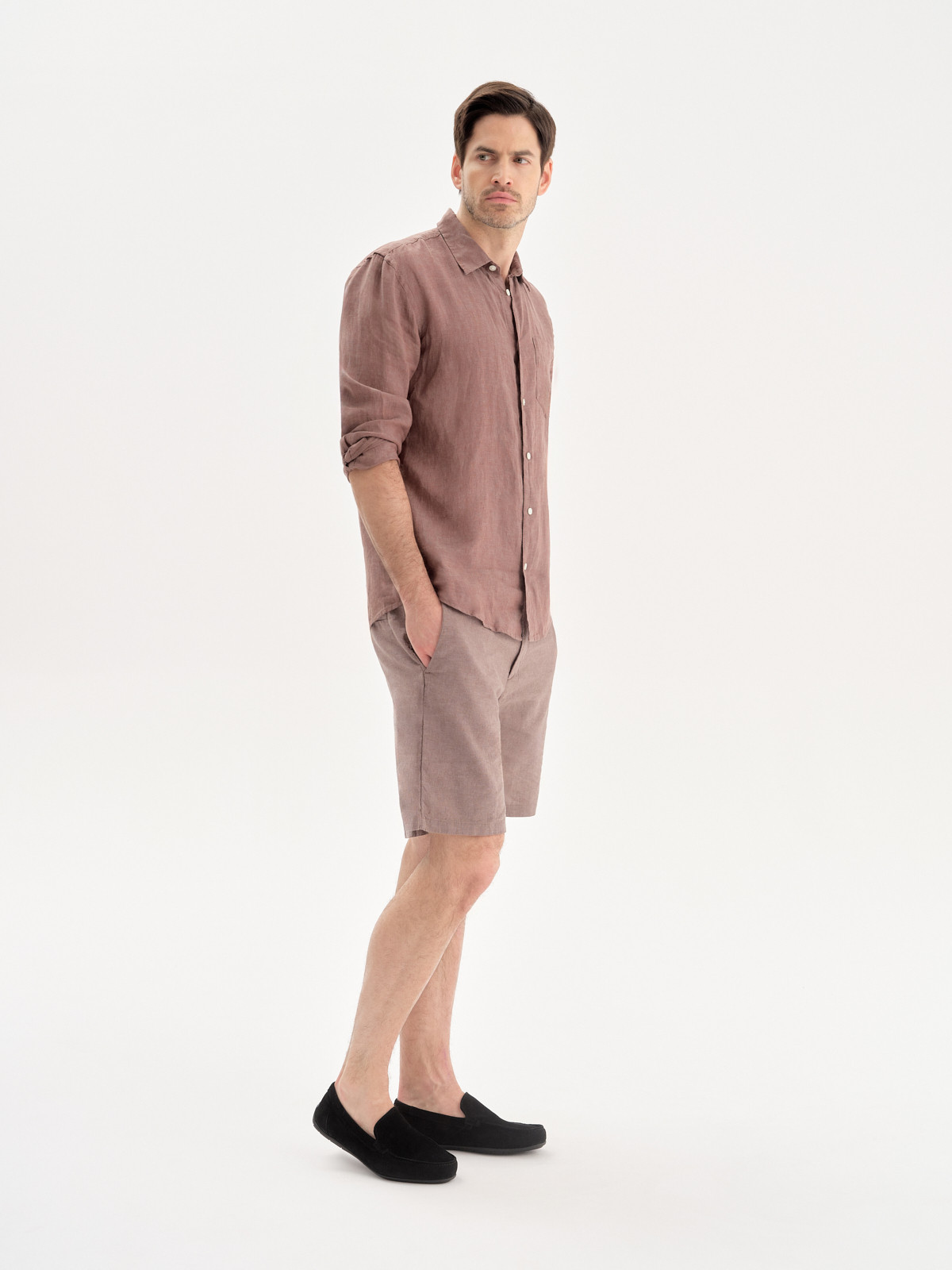 Czarne, klasyczne mokasyny mskie