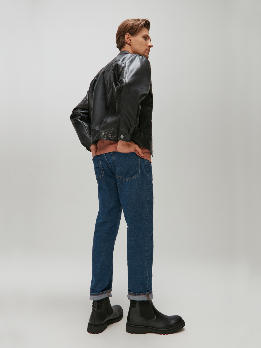 Czarne sztyblety mskie ocieplane