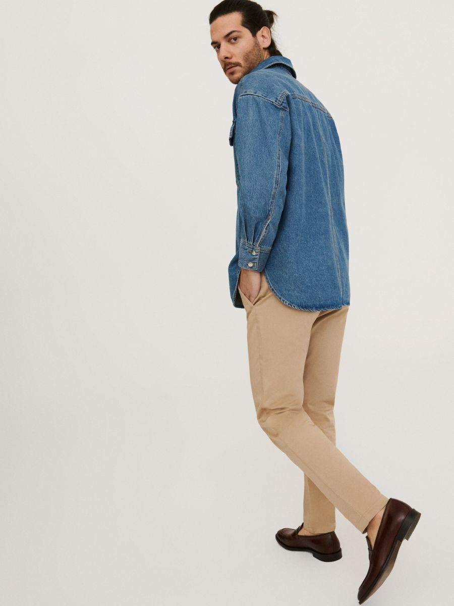 Brzowe, eleganckie mokasyny