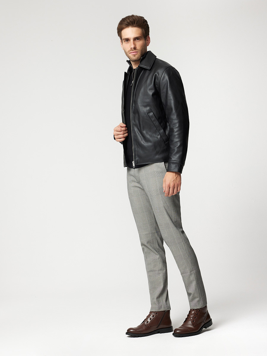 Ciemnobrzowy trzewik mski