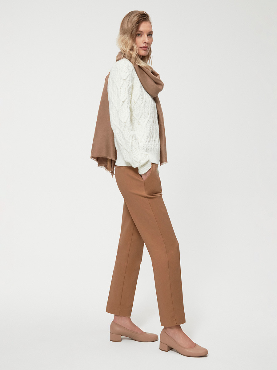 Beowe czóenka na niskim obcasie