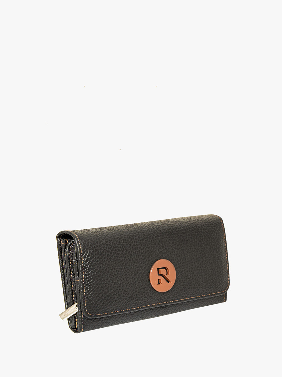 Czarny portfel damski