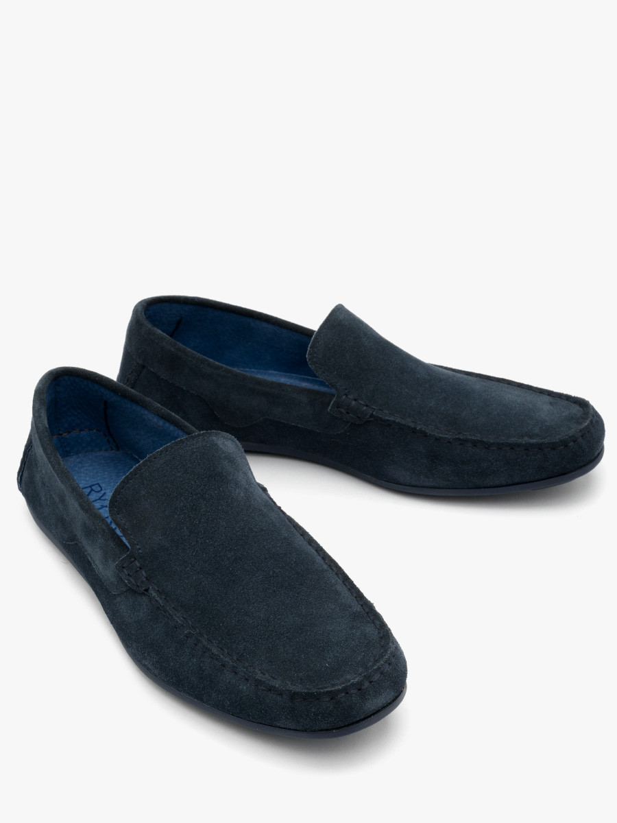 Granatowe mokasyny mskie