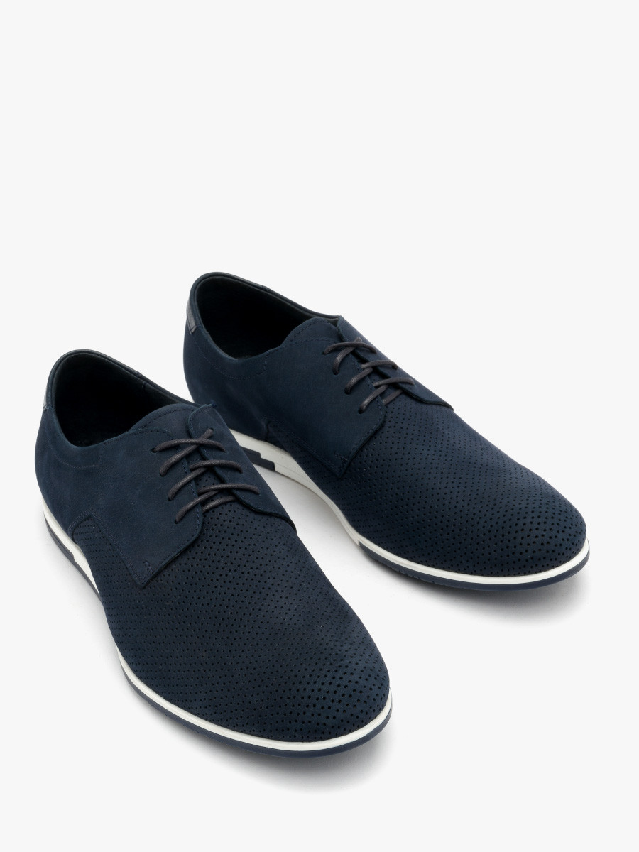 Granatowe póbuty mskie z perforacj