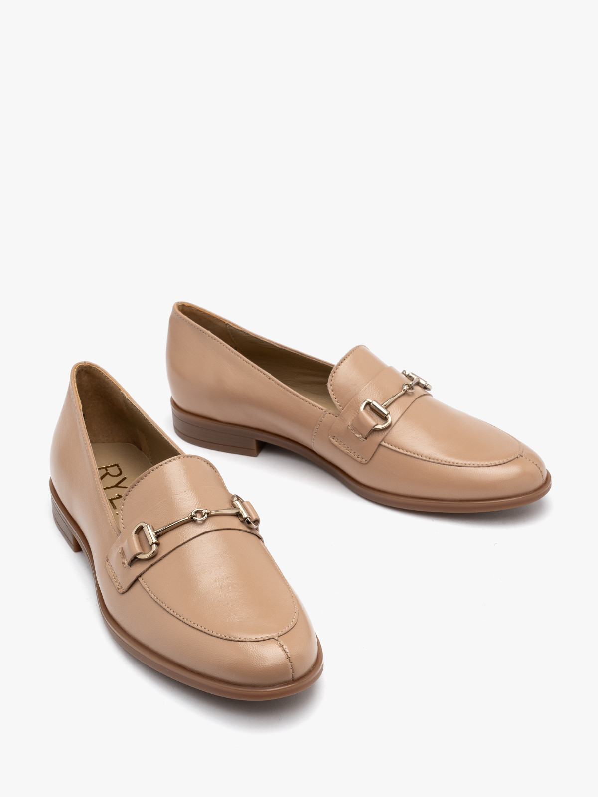 Beowe mokasyny ze zot ozdob