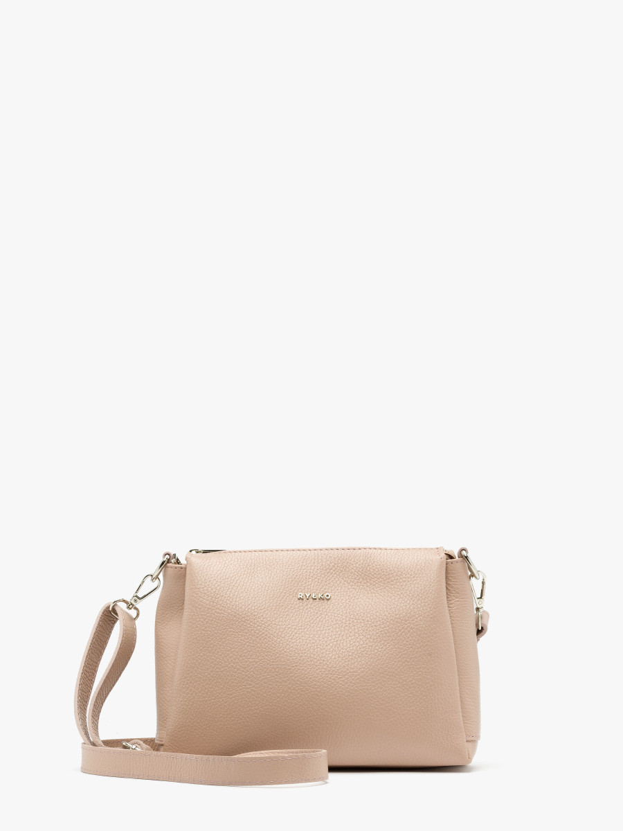 Róowa torebka z regulowanym paskiem