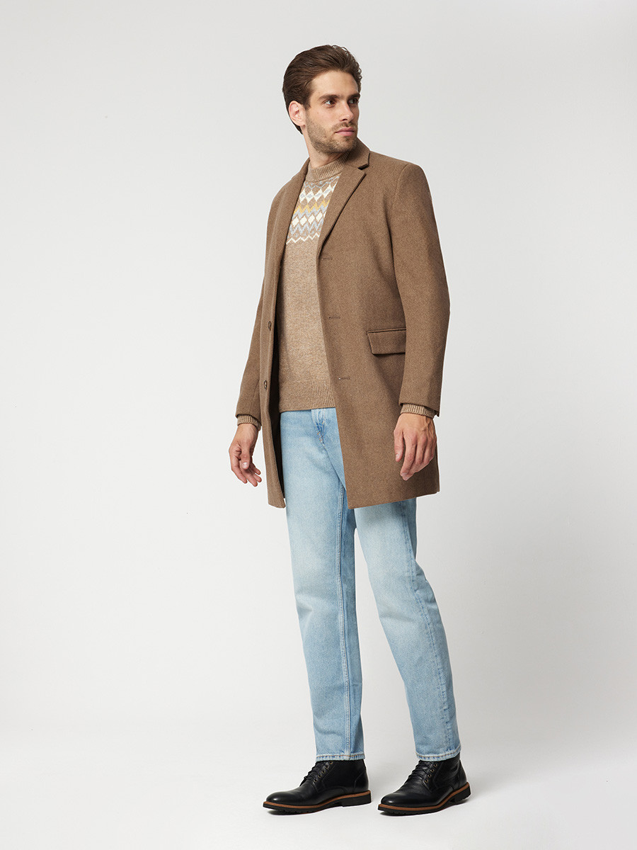 Czarne mskie trzewiki w stylu casual