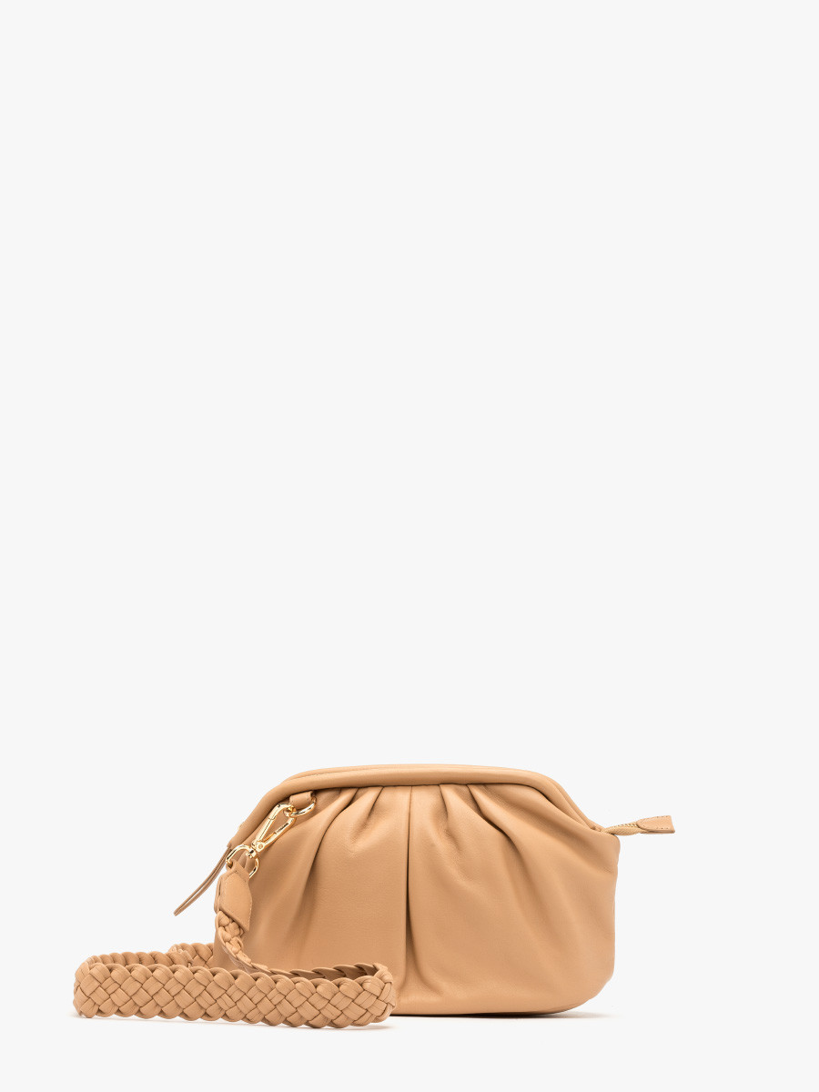 Maa beowa torebka z ozdobnym paskiem