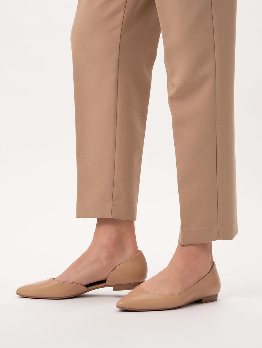 Beowa balerina z ozdobn cholewk