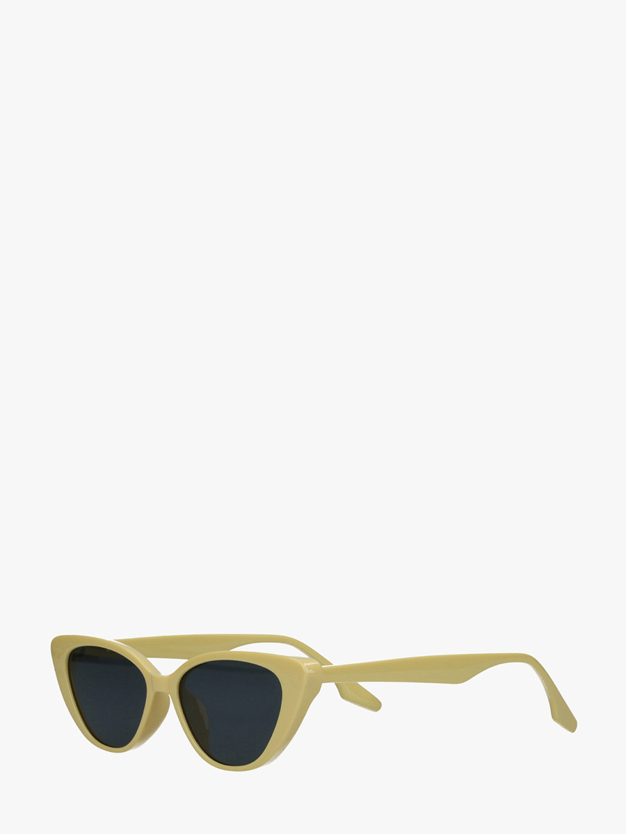 Okulary przeciwsoneczne typ cat eye w kolorze oliwkowym