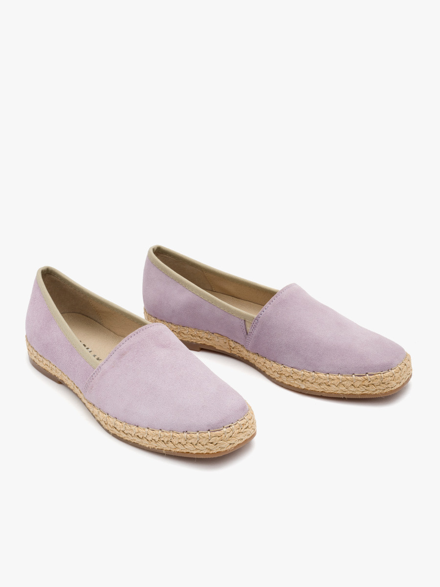 Liliowe espadryle damskie