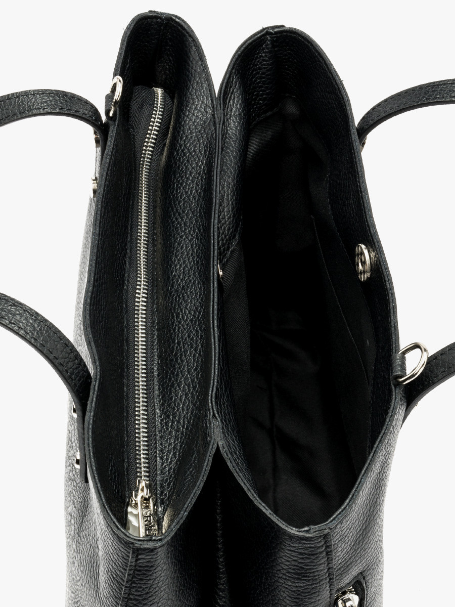 Czarna pojemna torebka