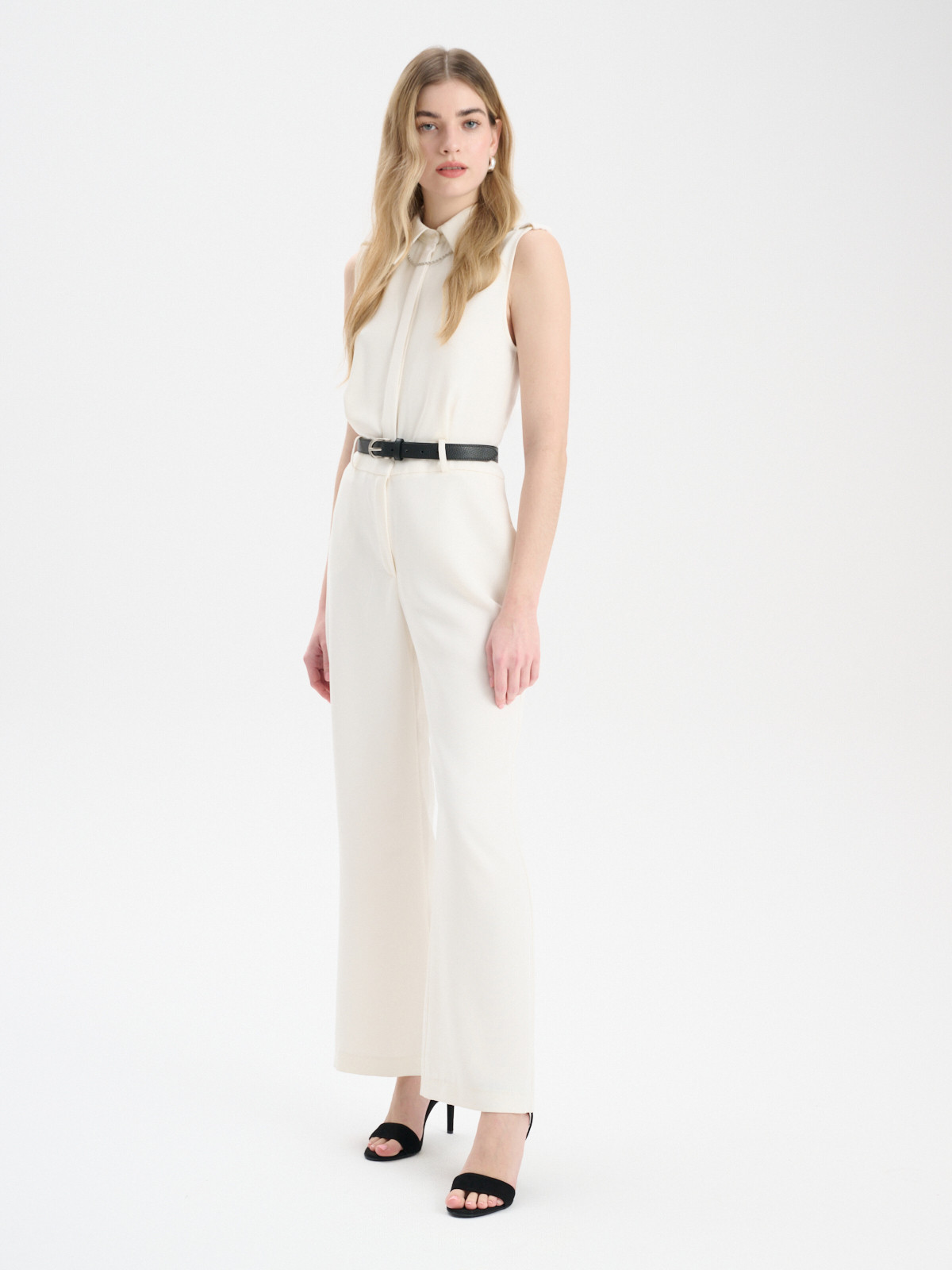 Czarne sanday na wysokiej szpilce