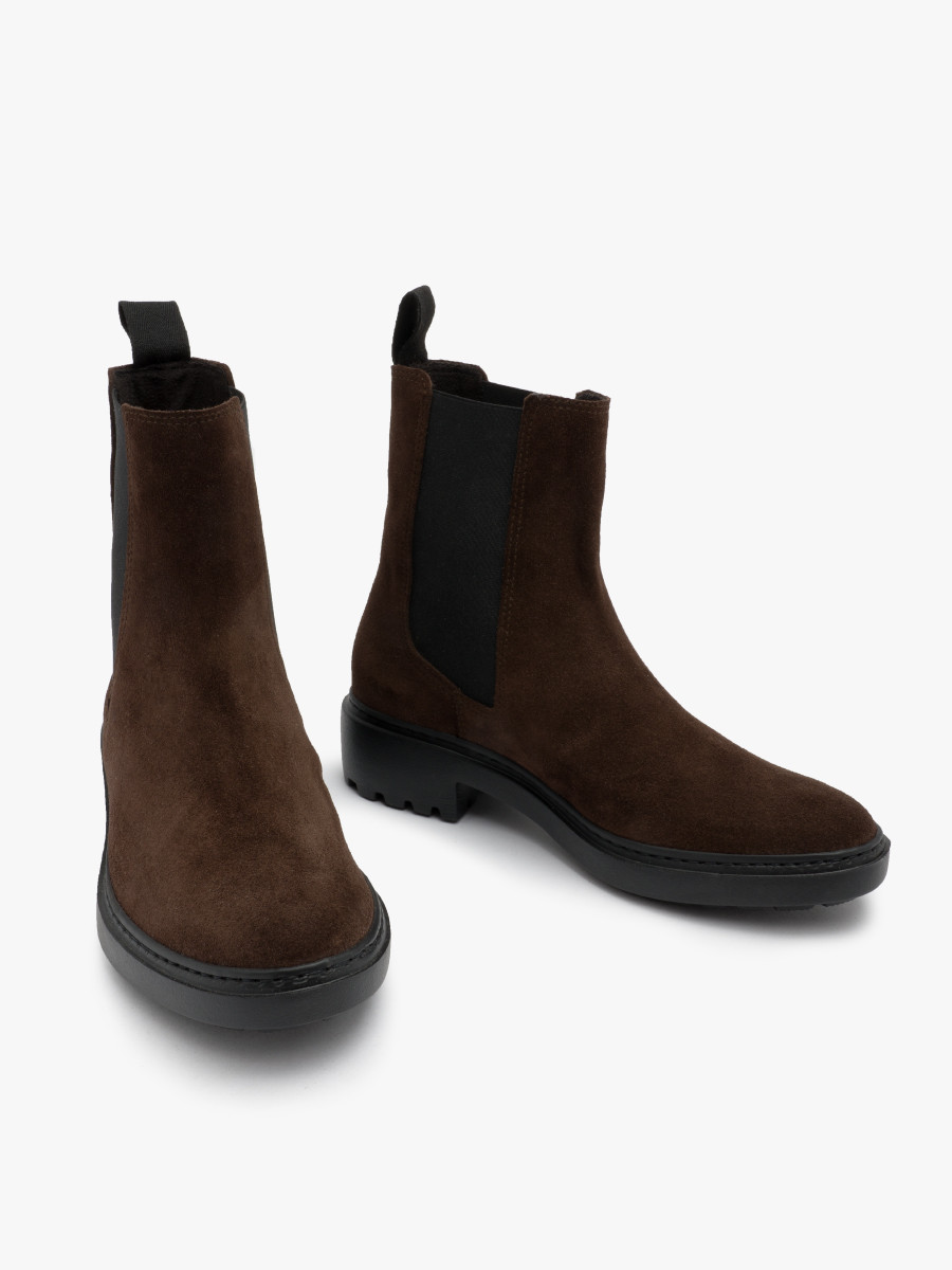 Brzowe  wsuwane sztyblety