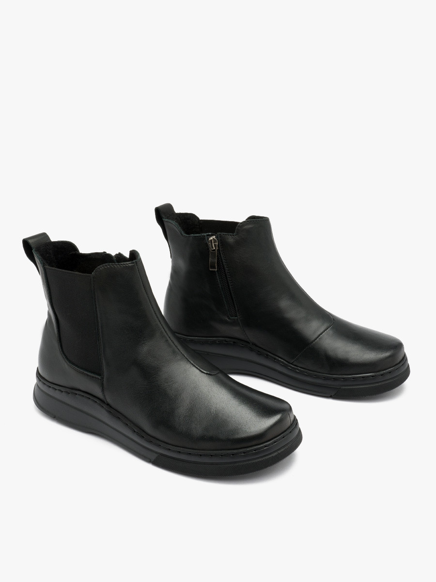 Czarne ocieplane sztyblety