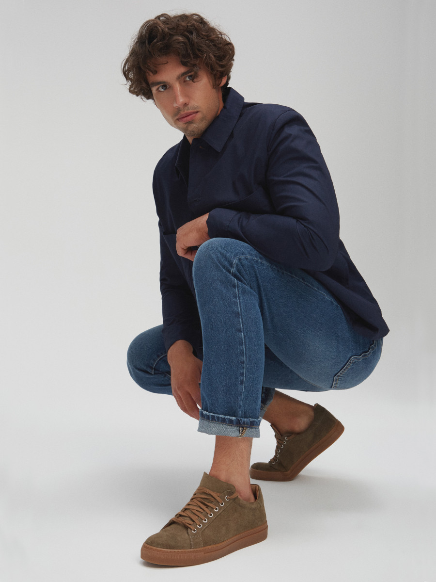 Oliwkowe trampki mskie