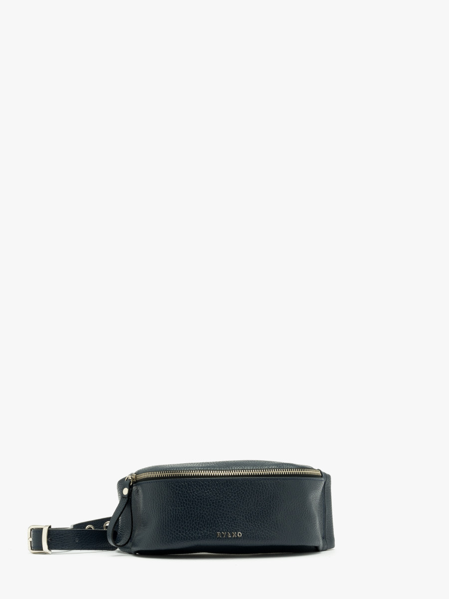 Maa granatowa torebka typu nerka