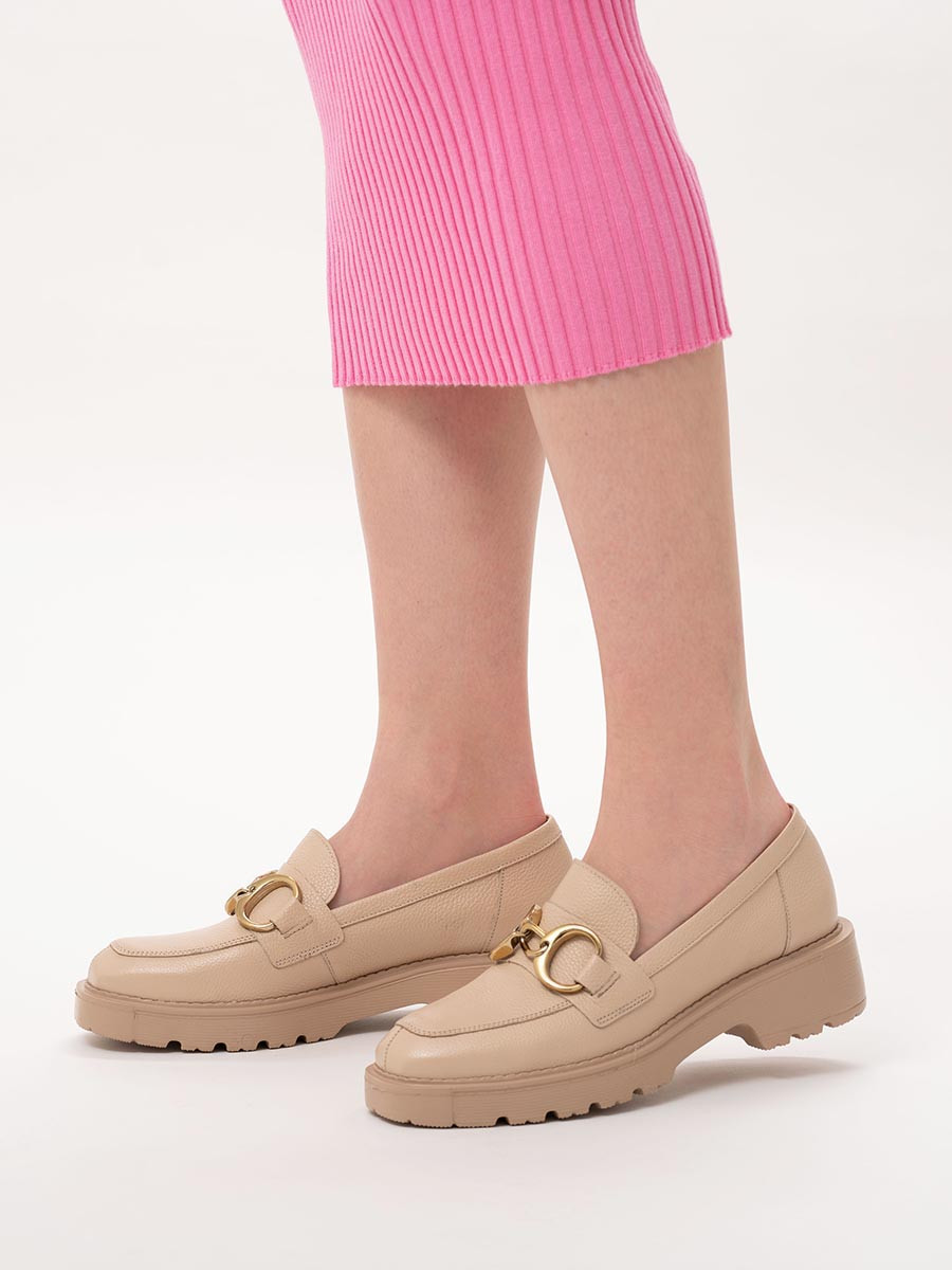 Beowe mokasyny ze zot ozdob