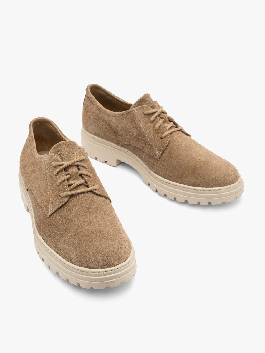 Beowy póbut mski na traktorowym spodzie