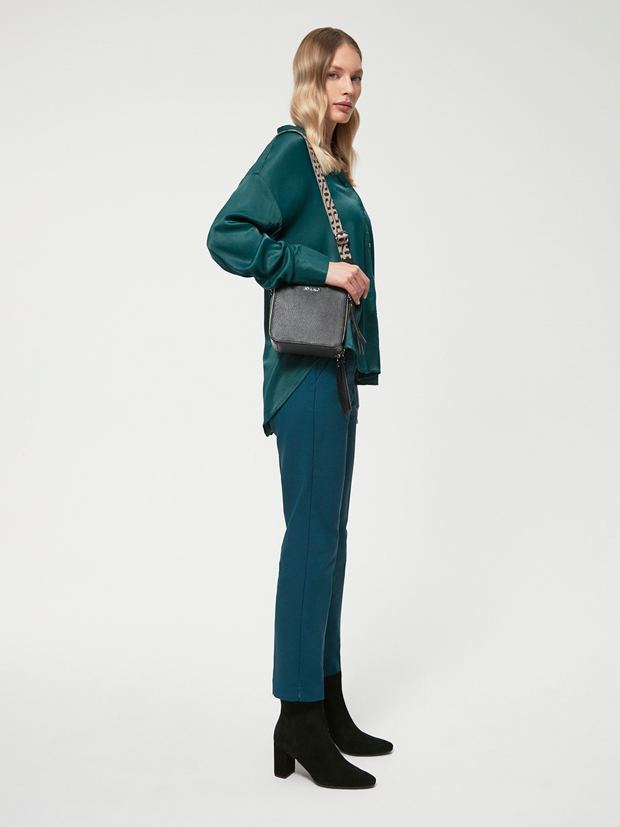 Czarny botek na supku