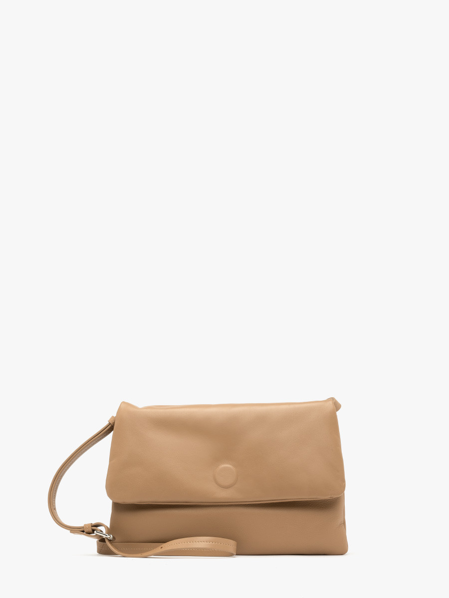 Beowa torebka na cienkim pasku