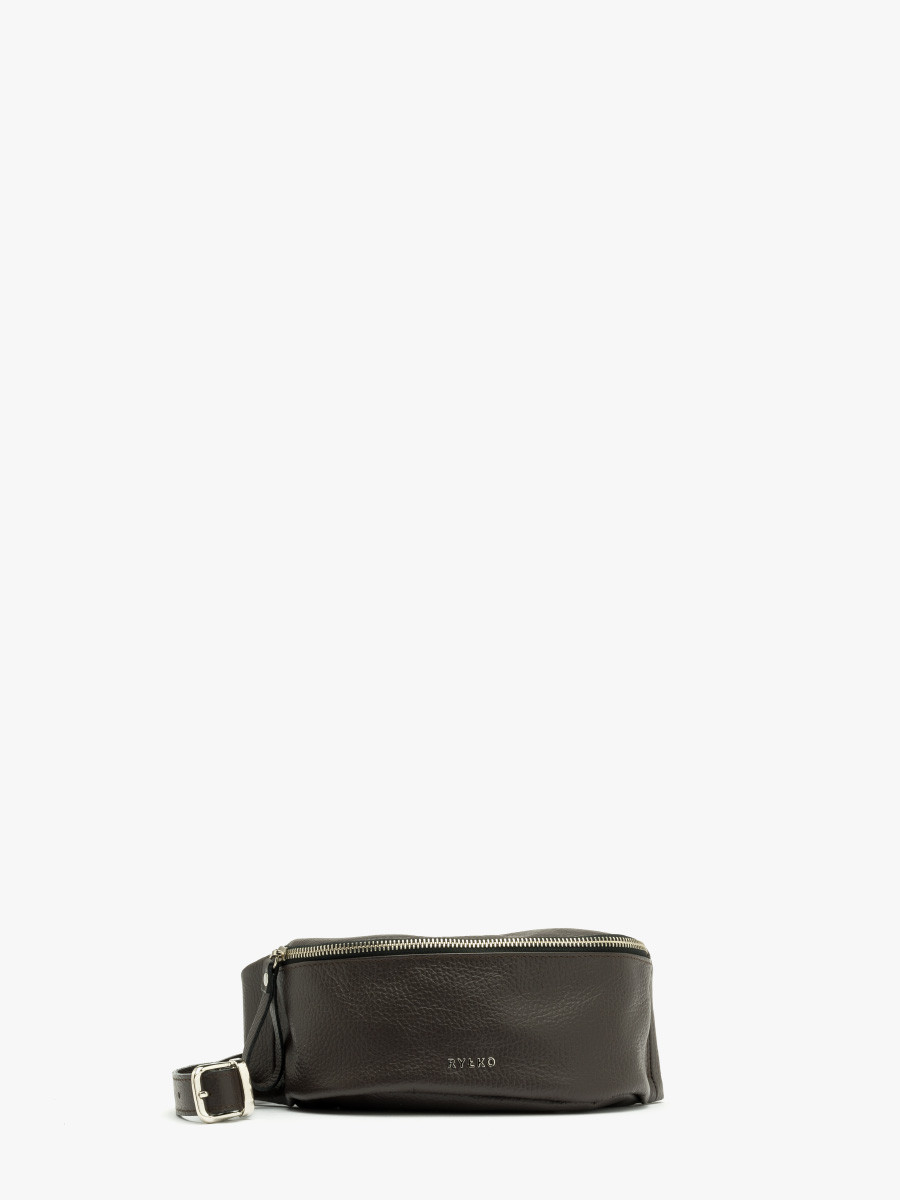 Maa ciemnobrzowa torebka typu nerka