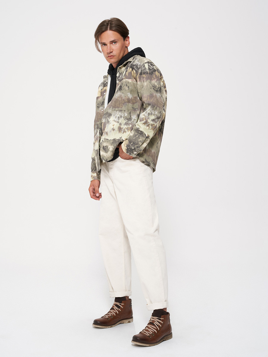 Trzewik mski z czonych skór